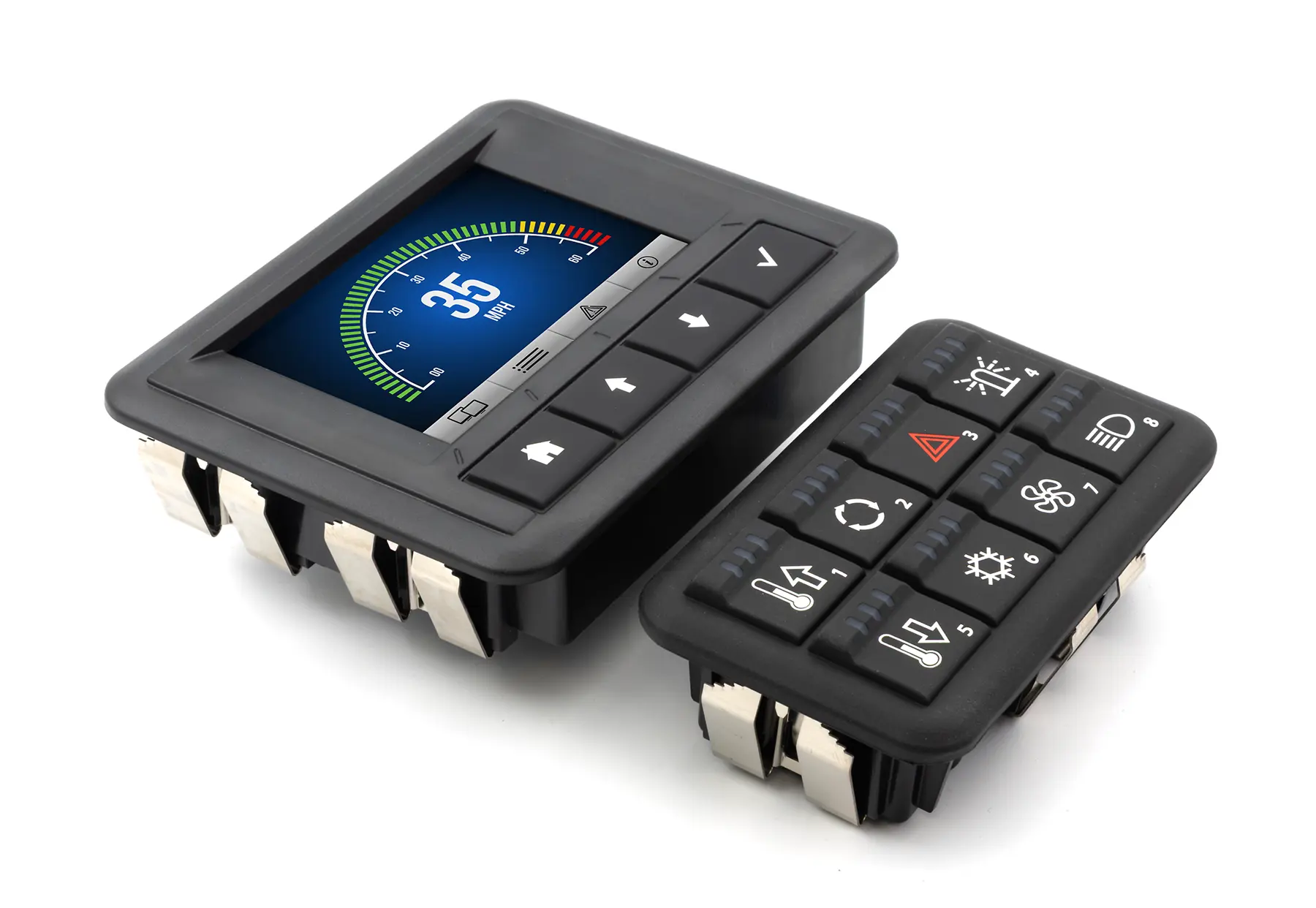 3D35 3.5-in Color Display and 3KG2 Keypads are the same height