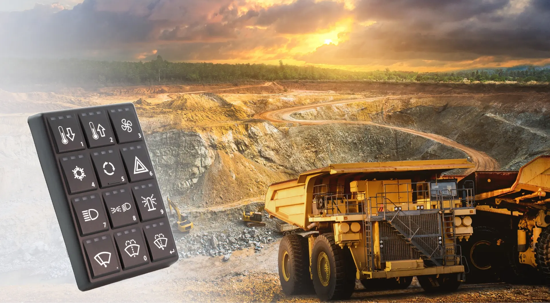 CAN Bus Keypads in Mining Equipment