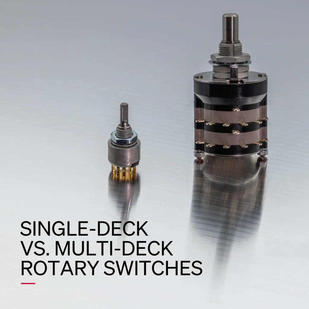 Product Spotlight: Single-Deck vs. Multi-Deck Rotary Switches