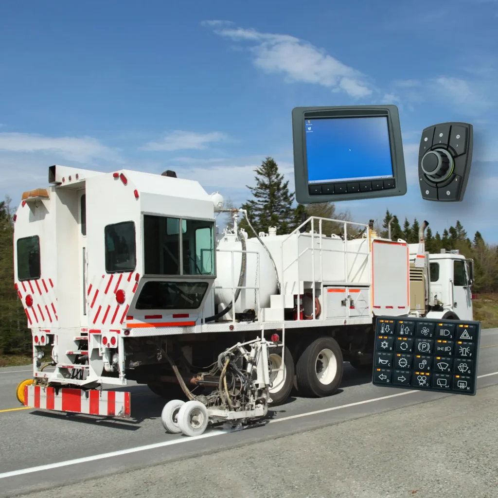 Product Spotlight: CAN Bus Products in Road Painting Vehicle
