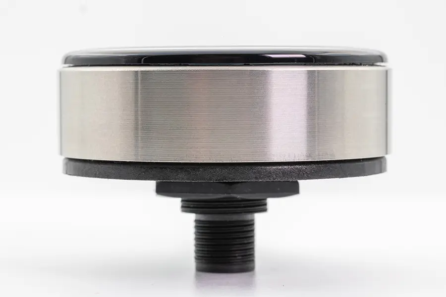 Touch Encoder Knob Brushed Finish Side View