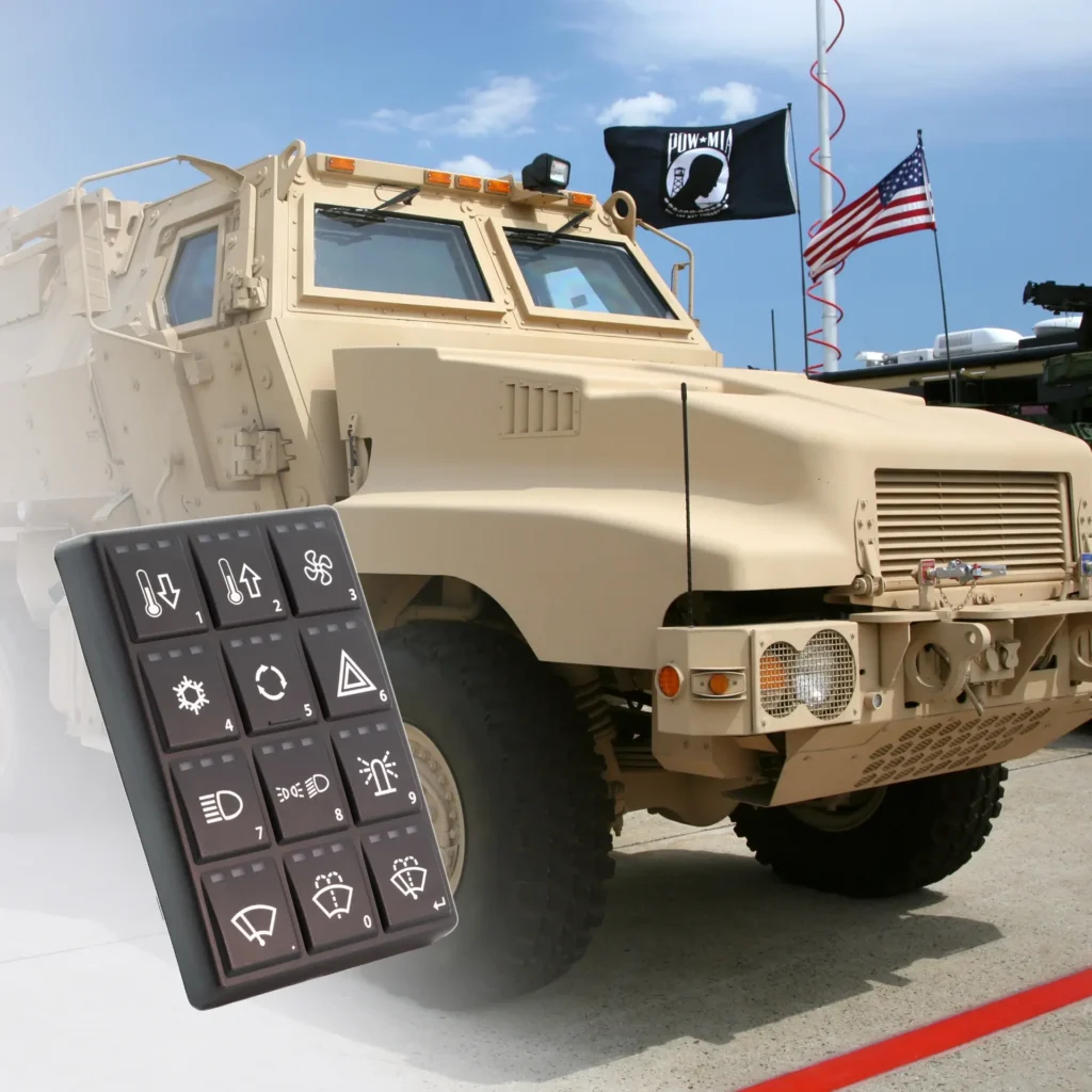 Product Spotlight: CAN Bus Keypads in All-Terrain Military Vehicles