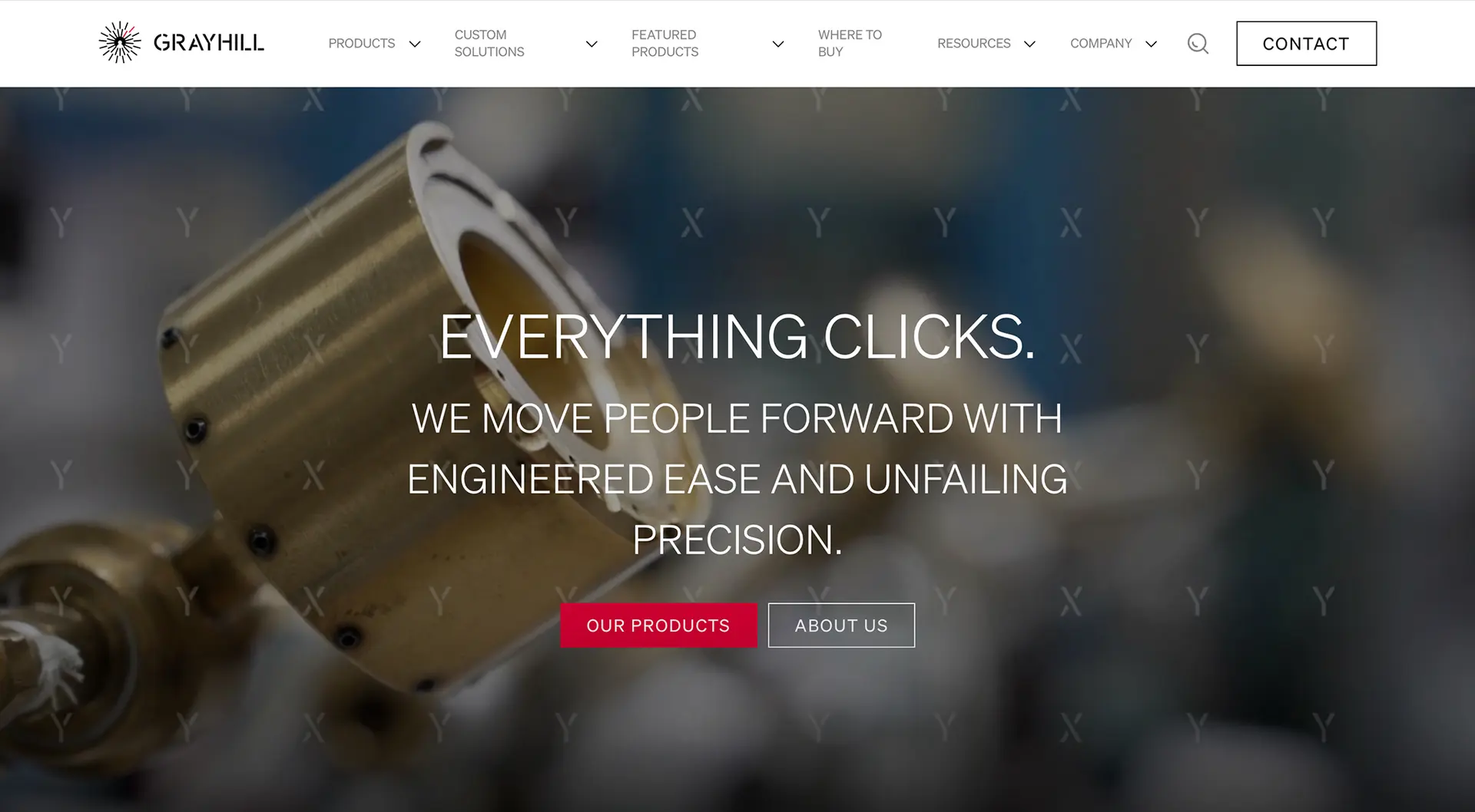 Grayhill website home page