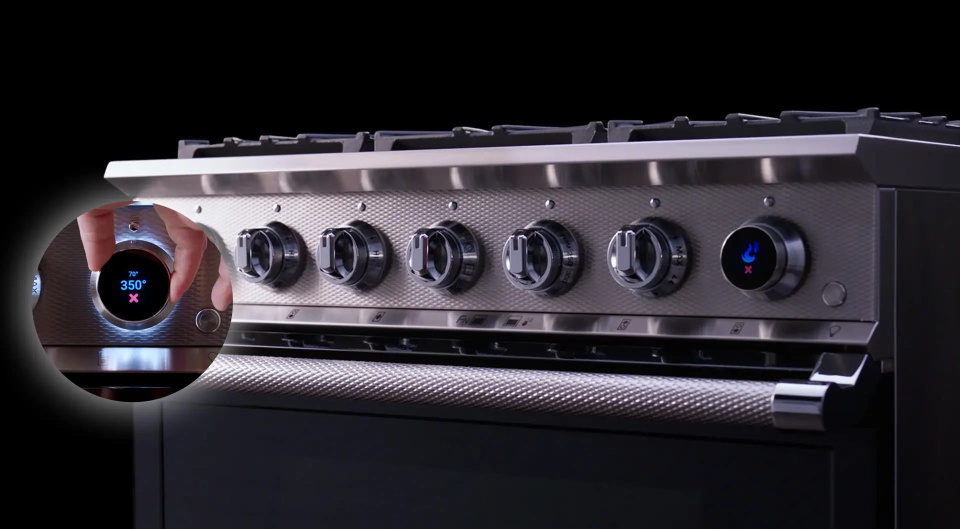 Touch Encoder in Smart Gas Rangetop